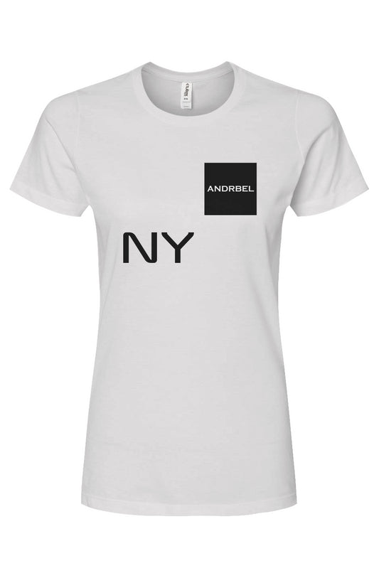 Jersey T-shirt with ANDRBEL print NY black